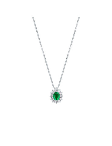 MIRCO VISCONTI - COLLANA ORO DIAMANTI E SMERALDO