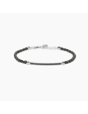 MABINA - BRACCIALE BLACK ROCK CON EMATITE - 534090