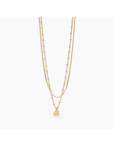 KIDULT - GIROCOLLO CATENE E CUORE GOLD  STYLE 30