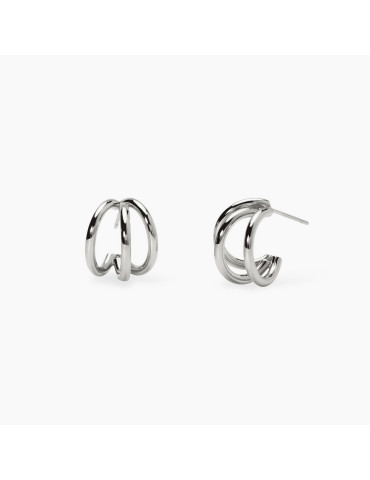 KIDULT - ORECCHINI SEMICERCHIO STYLE 09 SILVER