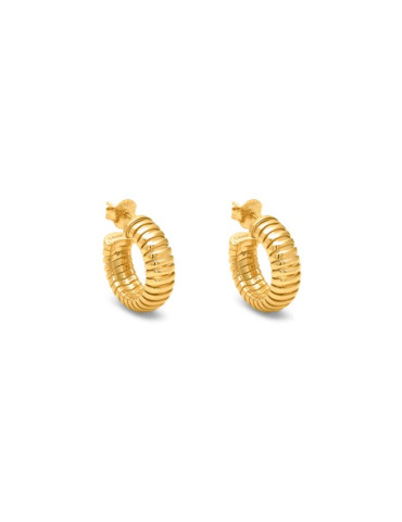 RASPINI - ORECCHINI A CERCHIO TUBOGAS GOLD 12543