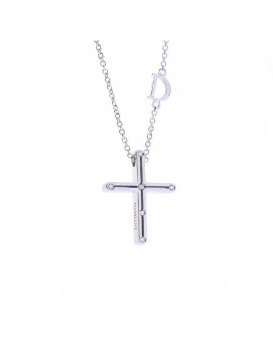 DAMIANI - COLLANA  CROCE E BRILLANTI D.SIDE