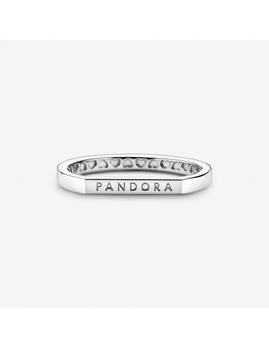 PANDORA - ANELLO COMPONIBILE CON BARRETTA E LOGO