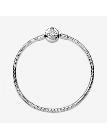 PANDORA - BRACCIALE CON MAGLIA SNAKE E O CORONATA PANDORA - BRACCIALE CON MAGLIA SNAKE E O CORONATA