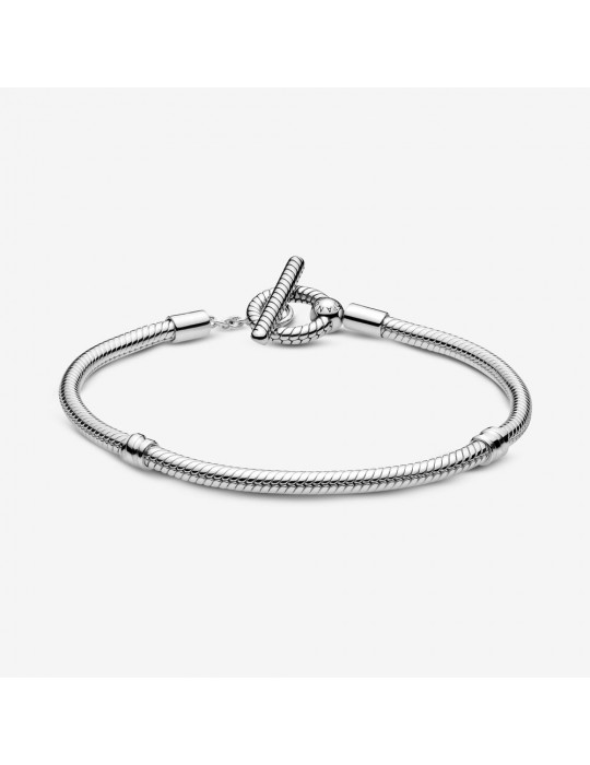 PANDORA - BRACCIALE MAGLIA SNAKE E BARRETTA A T