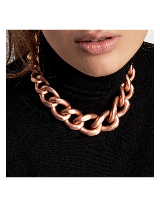 UNOAERRE - COLLANA IN BRONZO ROSA LIMITED EDITION