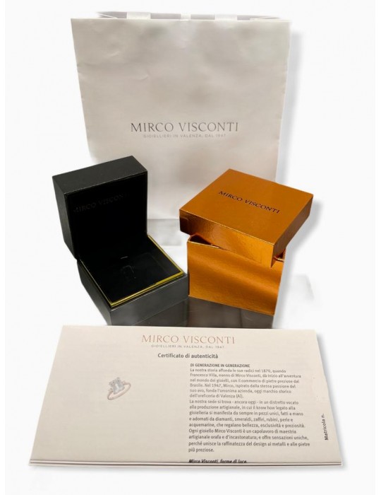 MIRCO VISCONTI - ANELLO CROCE ORO E DIAMANTI