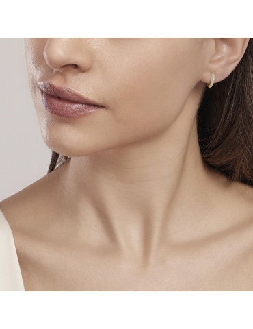 MABINA - ORECCHINI COPPIA FISSA CON ZIRCONI GOLD