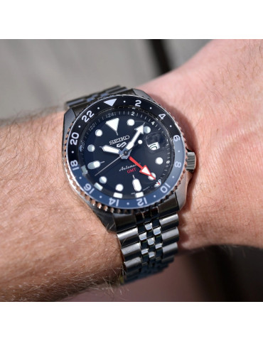 SEIKO - SPORTS SERIE 5 SPORTS STYLE GMT BLACK