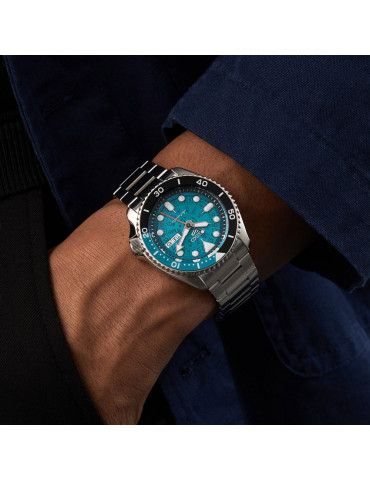 SEIKO - OROLOGIO 5 SPORTS SKELETON DIAL TIME SONAR