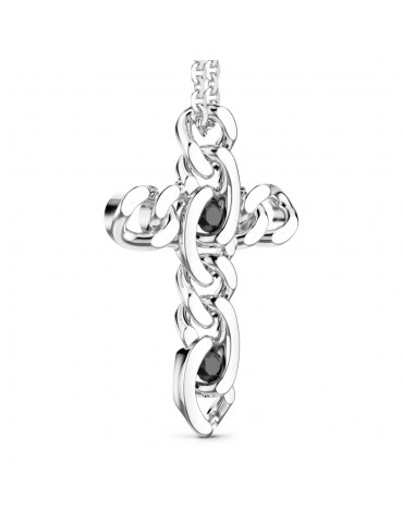 ZANCAN - COLLANA IN ARGENTO CROCE COSMOPOLITAN