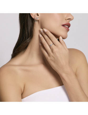 MABINA - ANELLO SECRET GARDEN CON FARFALLA BIANCA