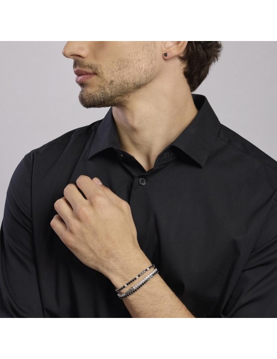 MABINA - BRACCIALE TENNIS CLUB BLACK - 533694-M
