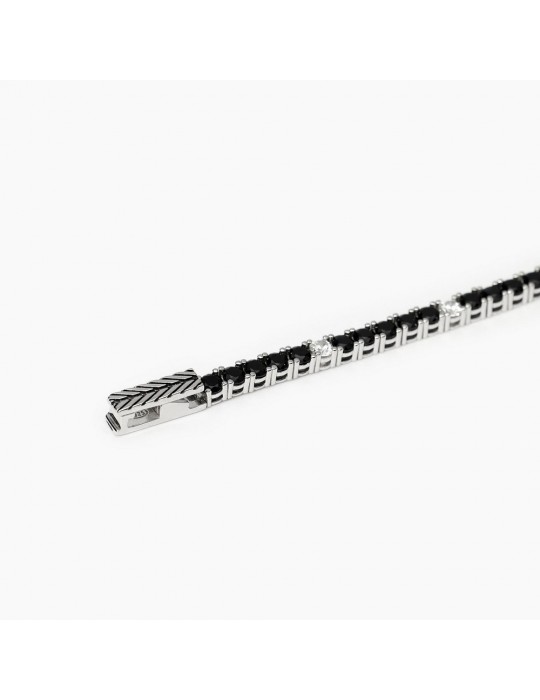 MABINA - BRACCIALE TENNIS CLUB BLACK WHITE 533696M