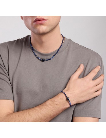 MABINA - BRACCIALE SUNSET LAPIS E PERLA NERA