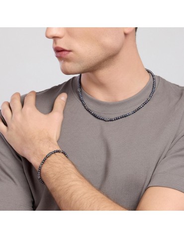 MABINA - COLLANA GIOVANE RIBELLE CON PERLE NERE