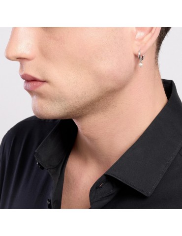 MABINA - MONO ORECCHINO CERCHIO MONOMANIA PERLA