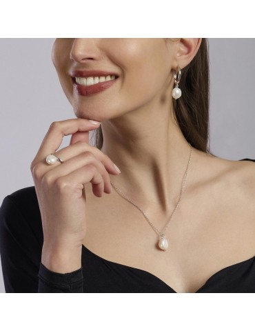 MABINA - ANELLO CHARME CON PERLA BAROCCA - 523342