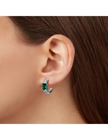 CHIARA FERRAGNI - ORECCHINI A CERCHIO EMERALD S