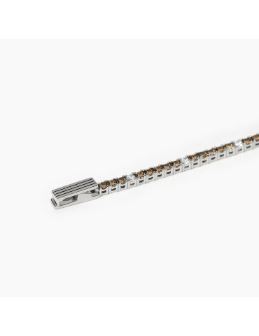 MABINA - BRACCIALE TENNIS CLUB BROWN WHITE 533700S