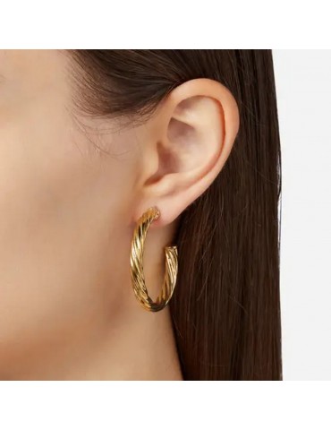 CHIARA FERRAGNI - ORECCHINI BOLD BIG HOOP 40MM