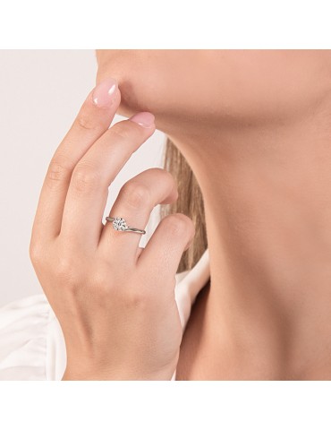 MIRCO VISCONTI - ANELLO SOLITARIO ORO E DIAMANTE