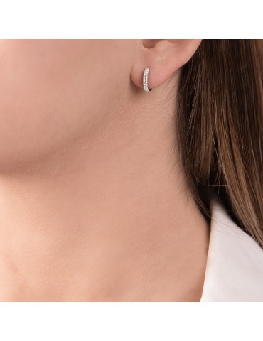 MIRCO VISCONTI - ORECCHINI CERCHIO ORO E DIAMANTI