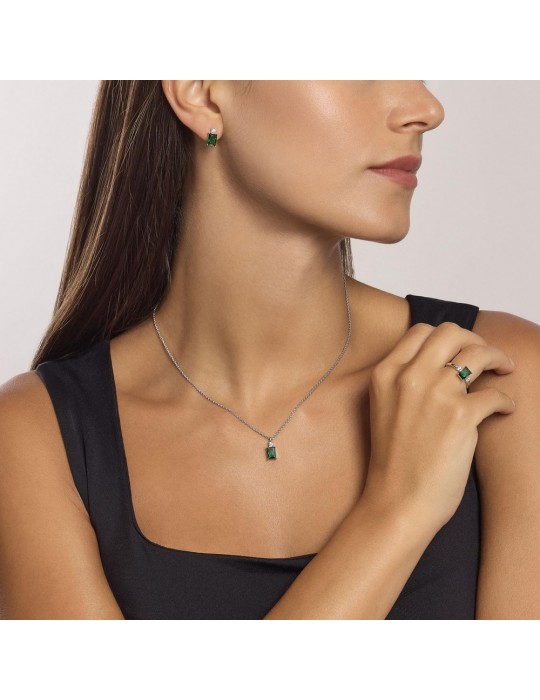 MABINA - ANELLO  BATTITO CON SMERALDO - 523432