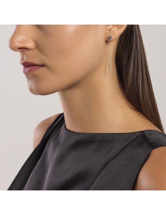 MABINA - ORECCHINI PENDENTI SGUARDO AZZURRI