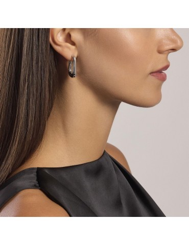 MABINA - ORECCHINI RETTANGOLARI FLUIDO - 563833