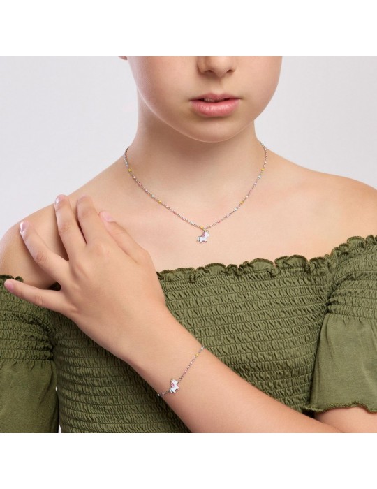 MABINA - BRACCIALE UNICORNO MAGICO MULTICOLOR