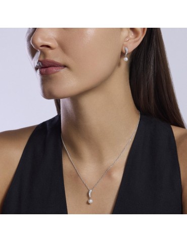 MABINA - ORECCHINI OPERA CON PERLA COLTIVATA