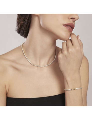 MABINA - BRACCIALE TENNIS CLUB DORATO - 533558A
