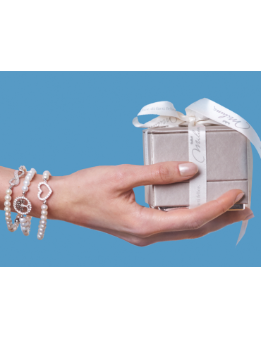 MILUNA - BRACCIALE IN ARGENTO E PERLE - PBR3634G