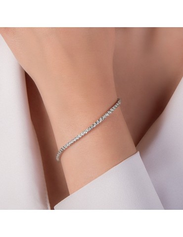 MIRCO VISCONTI - BRACCIALE TENNIS ORO E DIAMANTI