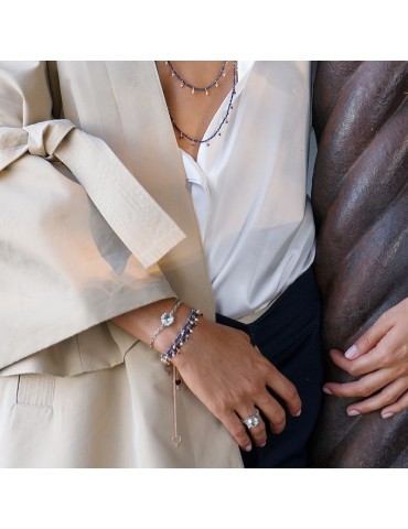 MAMANETSOPHIE - BRACCIALE CON PIETRE E GRANATO