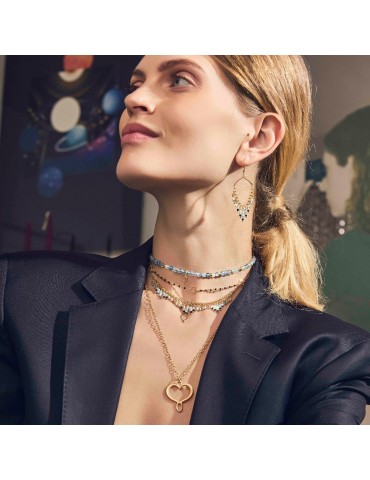 MAMANETSOPHIE - ORECCHINI FRANGE ACQUAMARINA