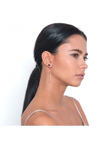 MAMANETSOPHIE - MONO ORECCHINO CUORE NERO PICCOLO