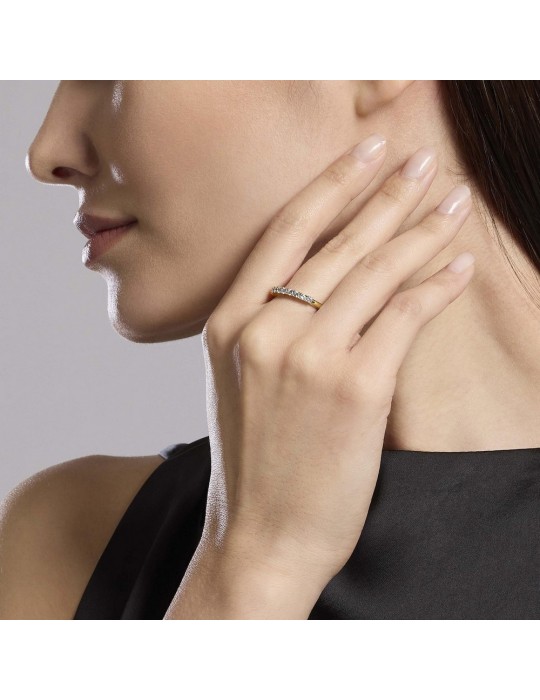 MABINA - ANELLO VERETTA SEVENTIES GOLD - 523458