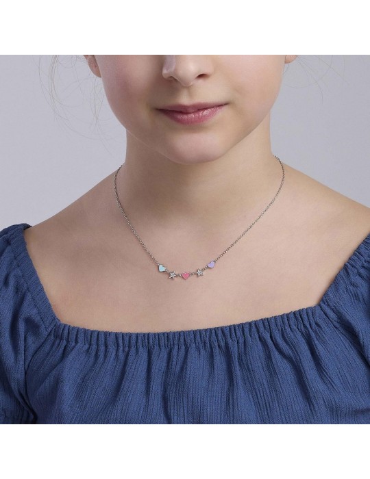 MABINA - COLLANA CUOR DI STELLE MULTICOLOR 553772