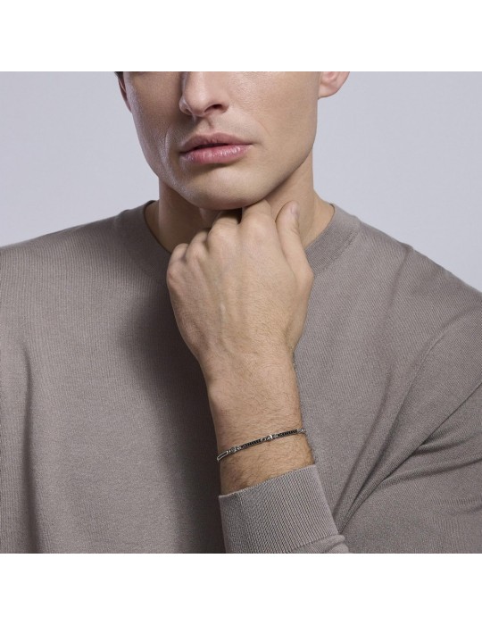 MABINA - BRACCIALE TOOLS CON ZIRCONI NERI 533994