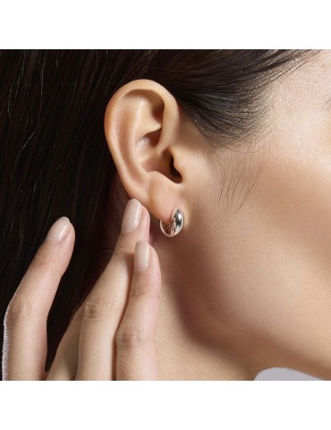 MABINA - ORECCHINI A CERCHIO GIADA SILVER - 563886