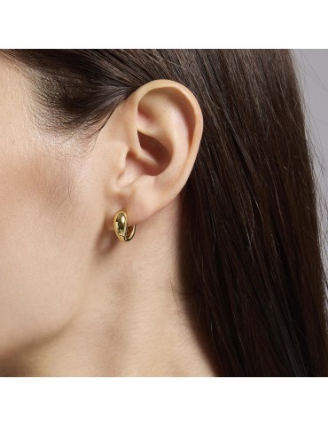 MABINA - ORECCHINI A CERCHIO GIADA GOLD - 563887