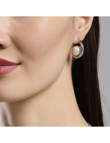 KIDULT - ORECCHINI STYLE 09 PERLA SILVER - 861052
