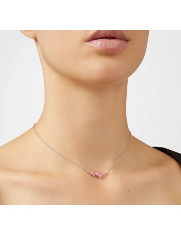 CHIARA FERRAGNI - COLLANA HEART SILVER PINK CHIARA FERRAGNI - COLLANA HEART SILVER PINK