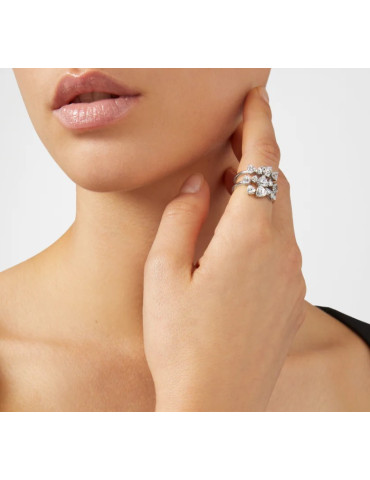 CHIARA FERRAGNI - ANELLO SILVER BIG WHITE J19AXD27