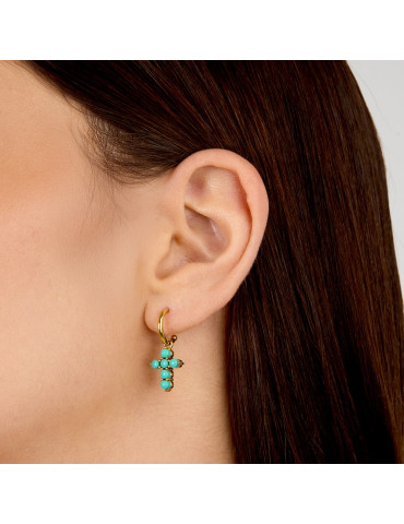 CHIARA FERRAGNI - ORECCHINI CON CROCE PENDENTE