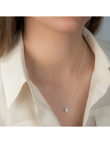 MIRCO VISCONTI - COLLANA GOCCIA IN ORO E DIAMANTI