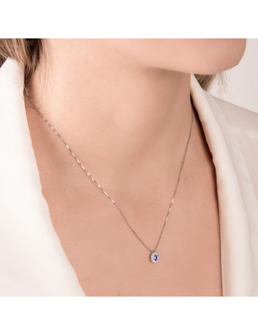 MIRCO VISCONTI - COLLANA ORO DIAMANTI E ZAFFIRO