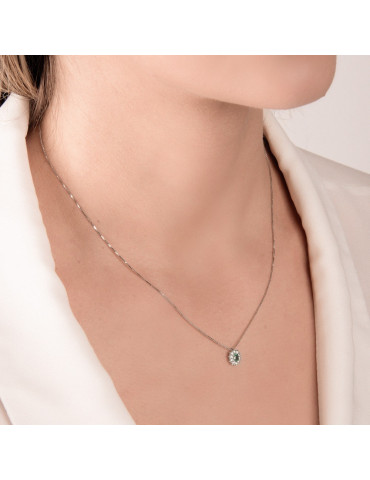 MIRCO VISCONTI - COLLANA ORO DIAMANTI E SMERALDO